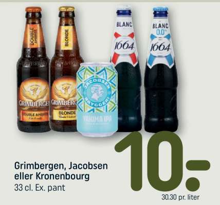 Grimbergen, Jacobsen eller Kronenbourg