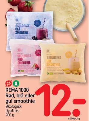 REMA 1000 Rød, blå eller gul smoothie