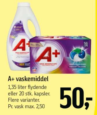 A+ vaskemiddel