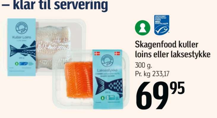Skagenfood kuller loins eller laksestykke