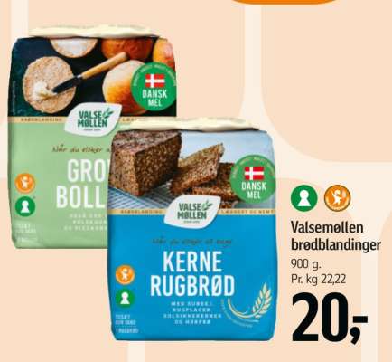 Valsemøllen brødblandinger