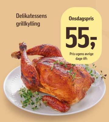 Delikatessens grillkylling