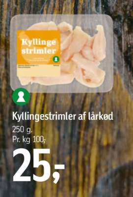Kyllingestrimler af lårkød