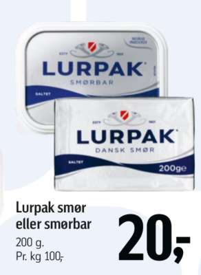Lurpak smør eller smørbar