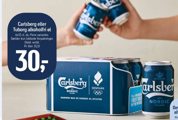 Carlsberg eller Tuborg alkoholfri øl