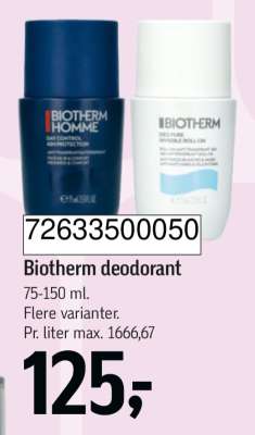 Biotherm deodorant