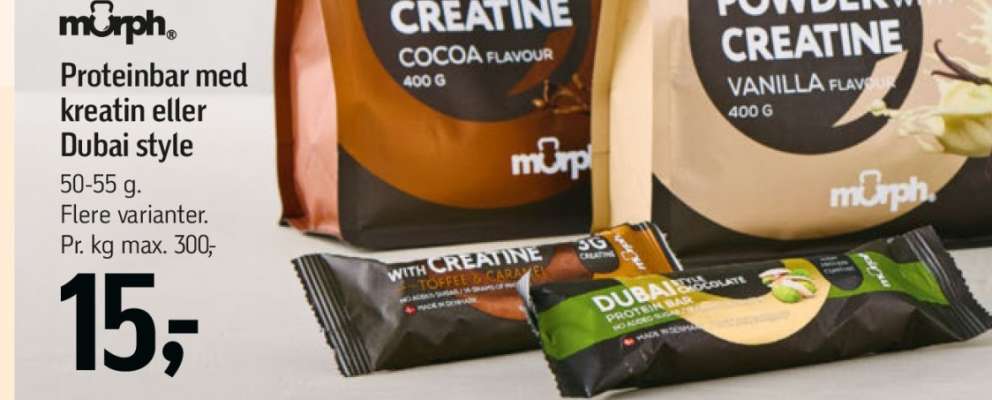 Proteinbar med kreatin eller Dubai style