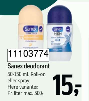 Sanex deodorant