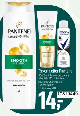 Rexona eller Pantene