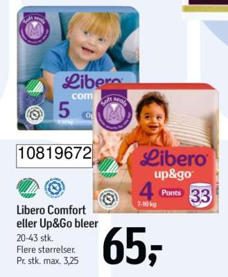 Libero comfort eller up&go bleer