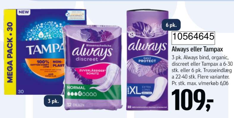 Always eller Tampax