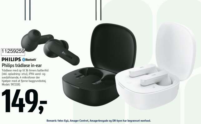 Philips trådløse in-ear