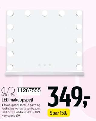 LED makeupspejl