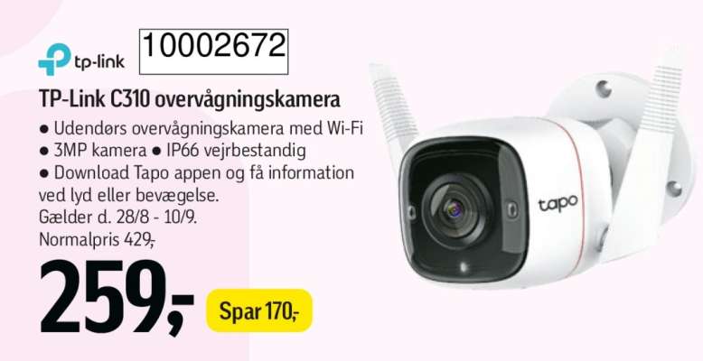 TP-Link C310 overvågningskamera