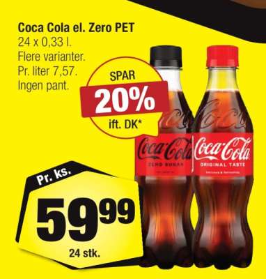 Coca Cola el. Zero PET