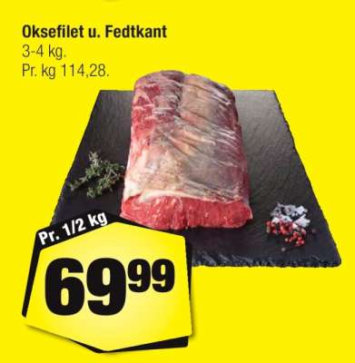Oksefilet u. Fedtkant
