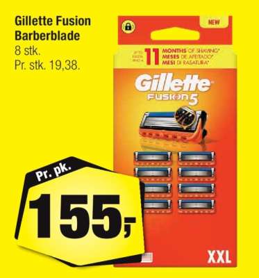 Gillette Fusion Barberblade