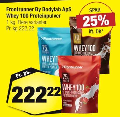Frontrunner By Bodylab ApS Whey 100 Proteinpulver