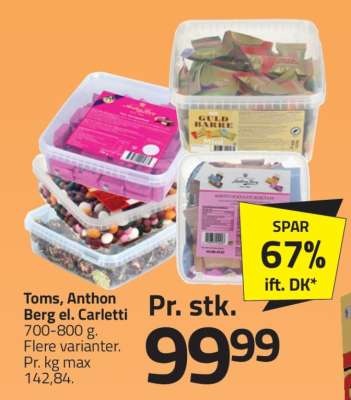 Toms, Anthon Berg el. Carletti