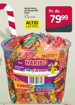 Haribo Merry Christmas Mini Poser