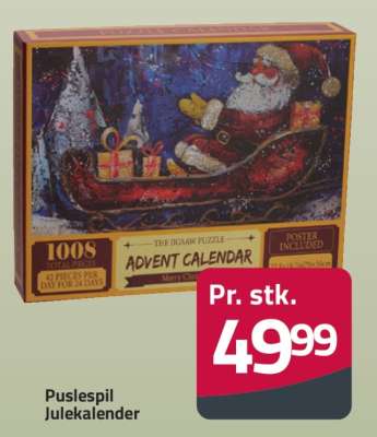 Puslespil Julekalender