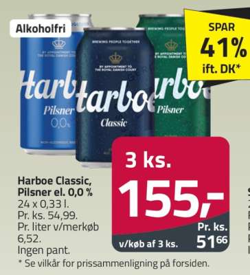 Harboe Classic, Pilsner el. 0,0 %