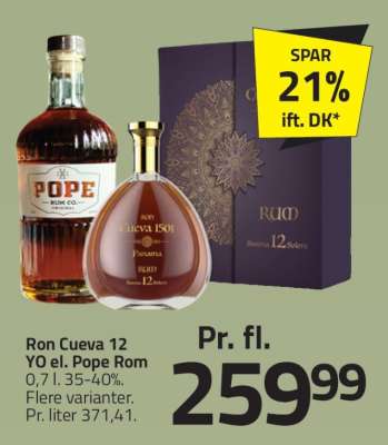 Ron Cueva 12 YO el. Pope Rom