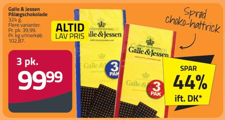Galle & Jessen pålægschokolade