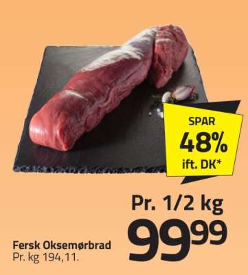 Fersk Oksemørbrad