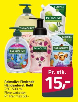 Palmolive Flydende Håndsæbe el. Refil
