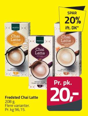 Fredsted chai latte