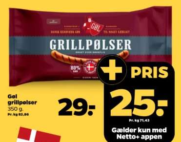 Gøl grillpølser