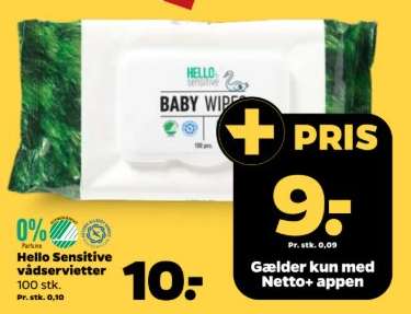 Hello Sensitive vådservietter