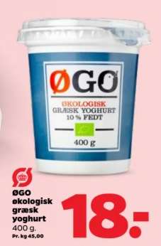 ØGO økologisk græsk yoghurt