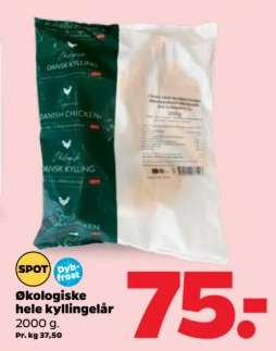 Økologiske hele kyllingelår