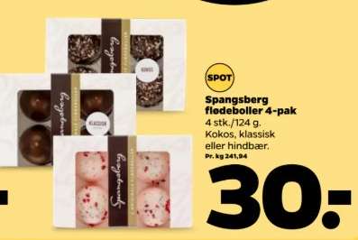 Spangsberg flødeboller 4-pak