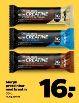 Murph proteinbar med kreatin