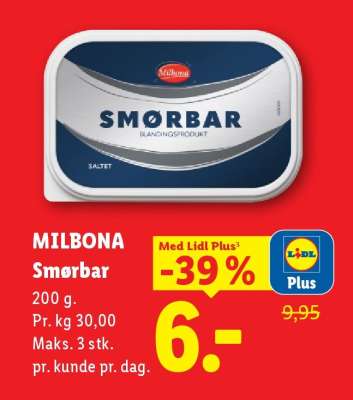 MILBONA Smørbar
