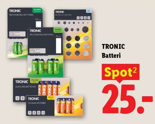 TRONIC Batteri