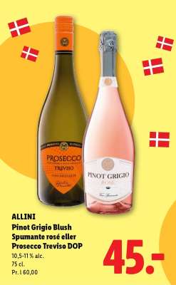 ALLINI Pinot Grigio Blush Spumante rosé eller Prosecco Treviso DOP