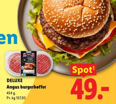 DELUXE Angus burgerbøffer