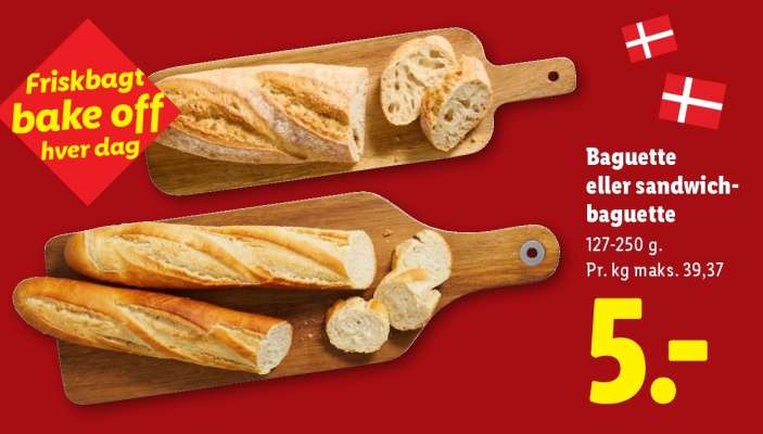 Baguette eller sandwich-baguette