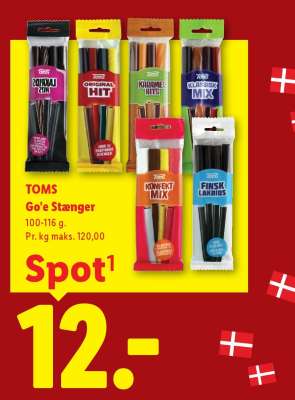 TOMS Go'e stænger