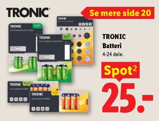 TRONIC Batteri