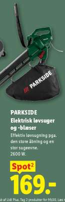 PARKSIDE Elektrisk løvsuger og -blæser