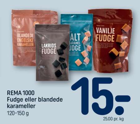 REMA 1000 fudge eller blandede karameller