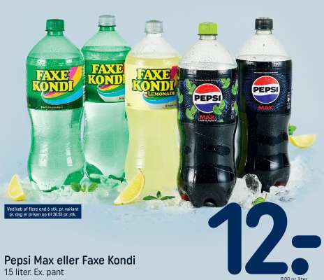 Pepsi Max eller Faxe Kondi