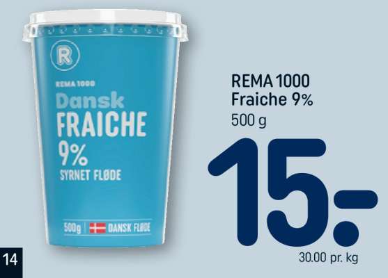 REMA 1000 fraiche 9%