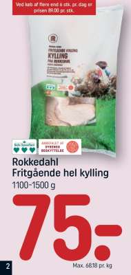 Rokkedahl Fritgående hel kylling