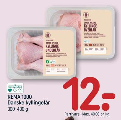 REMA 1000 Danske kyllingelår